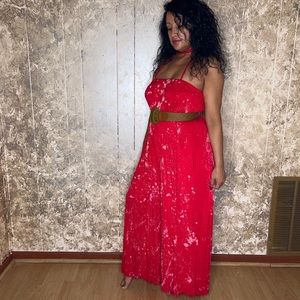 🚩SOLD🚩Red Harem Jumpsuit